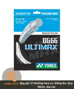 Dây Cước Yonex BG66 Ultimax – Sức Mạnh Bùng Nổ, Âm Thanh Đanh Thép!